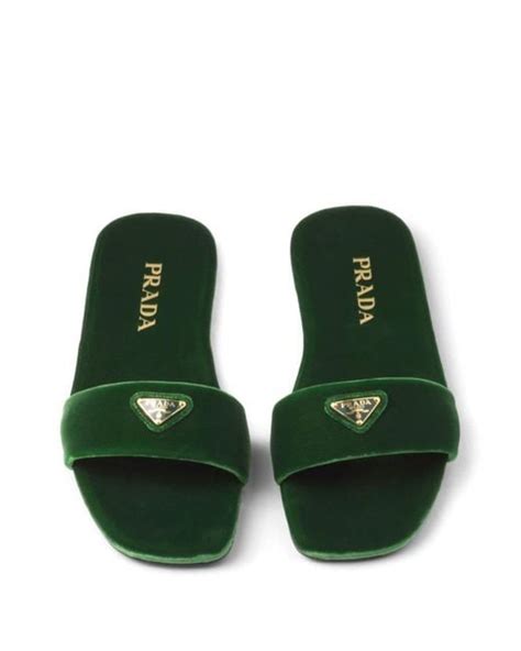 prada green slides